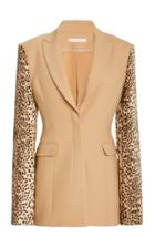 Moda Operandi Jonathan Simkhai Juniper Two-tone Faux-hyde Leather Blazer