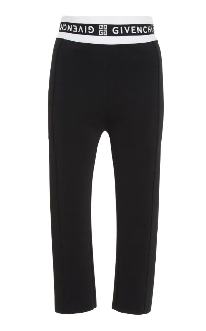 Givenchy Jacquard-trimmed Tech-jersey Skinny Pants Size: Xs