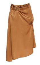 Versace Asymmetric Silk Knee-length Skirt