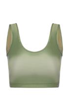 Moda Operandi Abysse Mary-lou Pull-on Swim And Activewear Crop Top With Shelf Bra