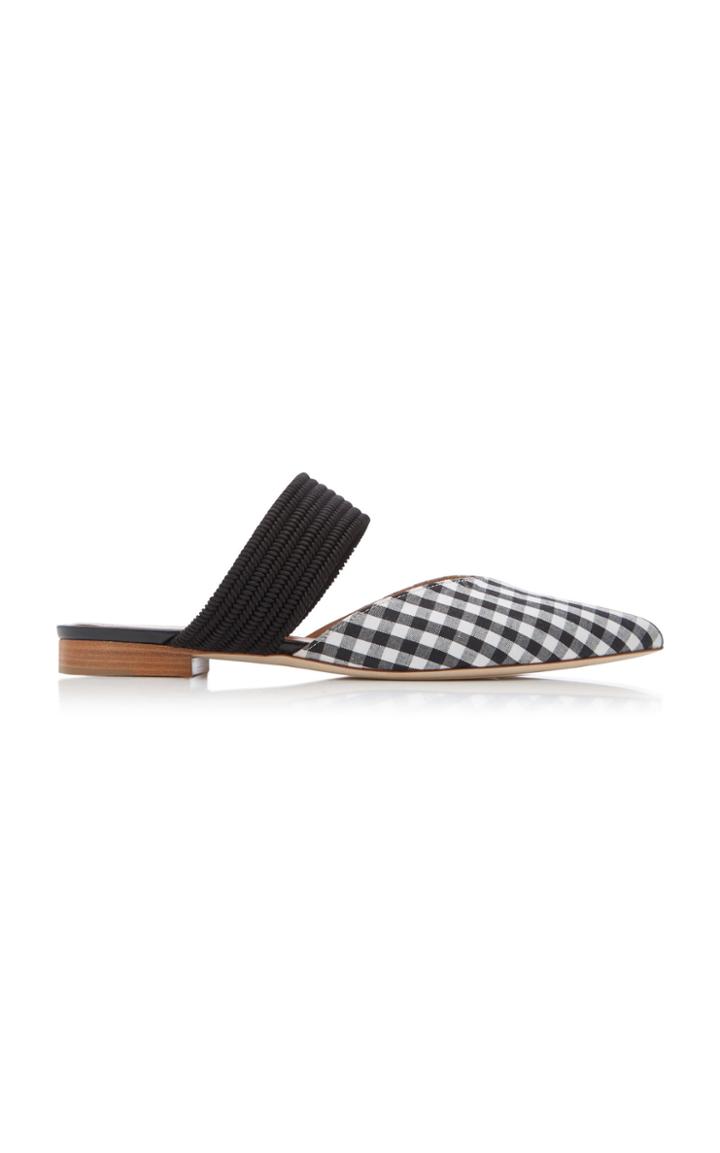 Malone Souliers Maisie Luwolt Gingham Mules