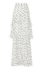 Zuhair Murad Polka Dot-embroidered Chiffon Skirt
