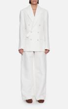 Moda Operandi Mark Kenly Domino Tan Pearson Linen-cotton Wide Leg Trousers