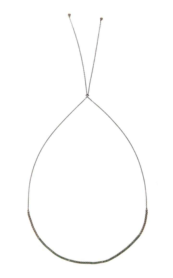 As29 Green Emerald Bolo Choker