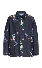 Engineered Garments Floral-embroidered Denim Jacket