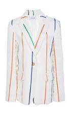 Derek Lam 10 Crosby Single Button Linen Blazer