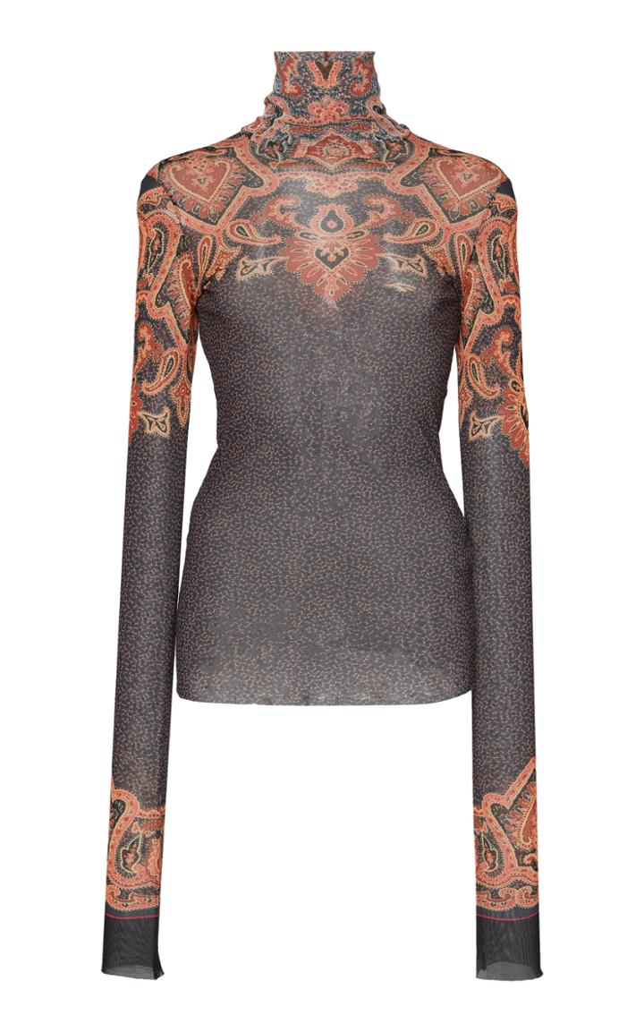 Etro Printed Jersey Top