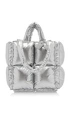 Off-white C/o Virgil Abloh Puffy Small Metallic Nylon Bag
