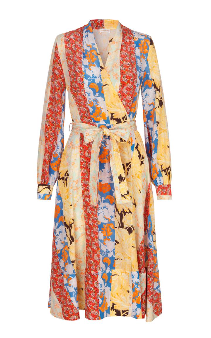 Stine Goya Reflection Silk Long Sleeve Dress
