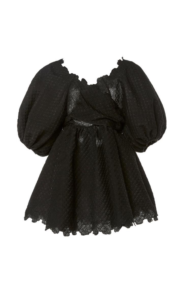 Moda Operandi Cecilie Bahnsen Kassia Puff-sleeve Wrap Blouse Size: 6