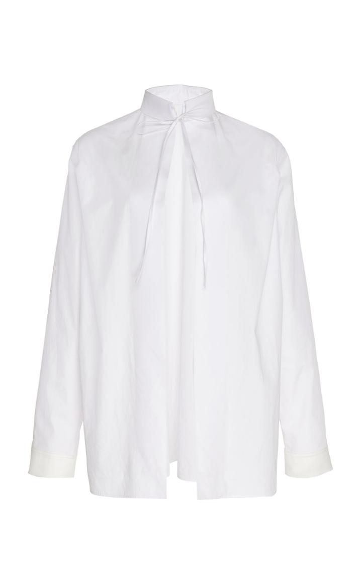 Haider Ackermann Mock Neck Cotton Shirt