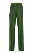 Salvatore Ferragamo Virgin Wool Jersey Straight Leg Trouser