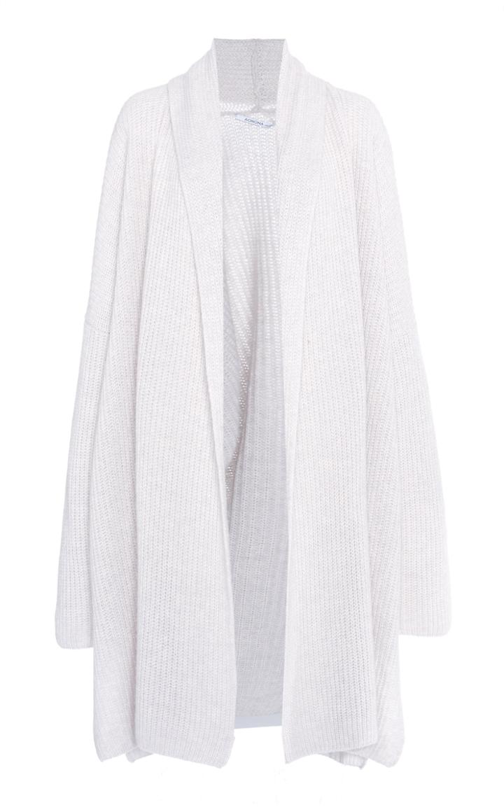 Moda Operandi Agnona Cashmere-cotton Ribbed Cardigan