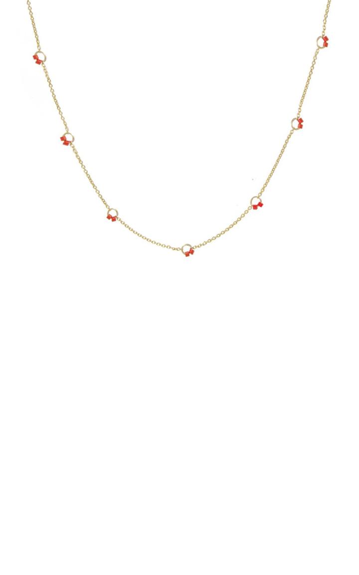 Moda Operandi Scosha Gold-vermeil Beaded Cha-cha Necklace