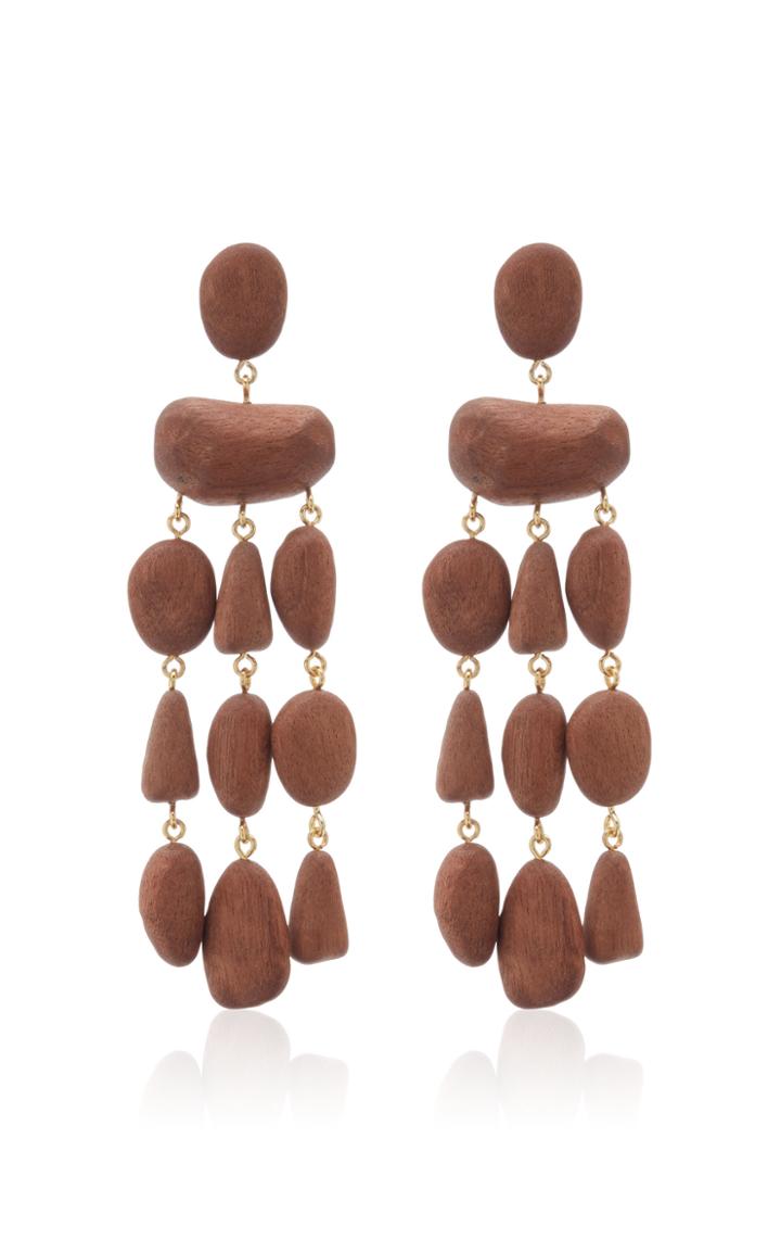 Cult Gaia Tallulah Wood Earrings