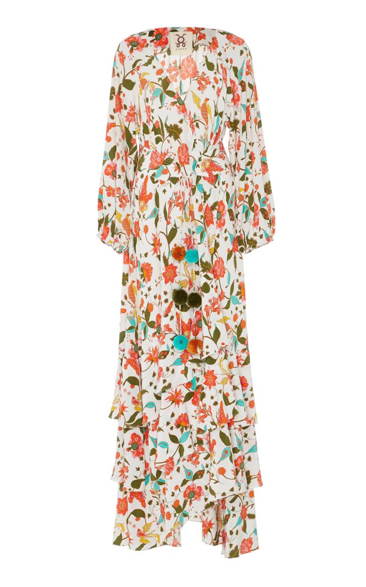 Figue Frederica Floral Wrap Maxi Dress
