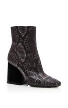 Maison Margiela Python Ankle Boot With Big Flair Heel