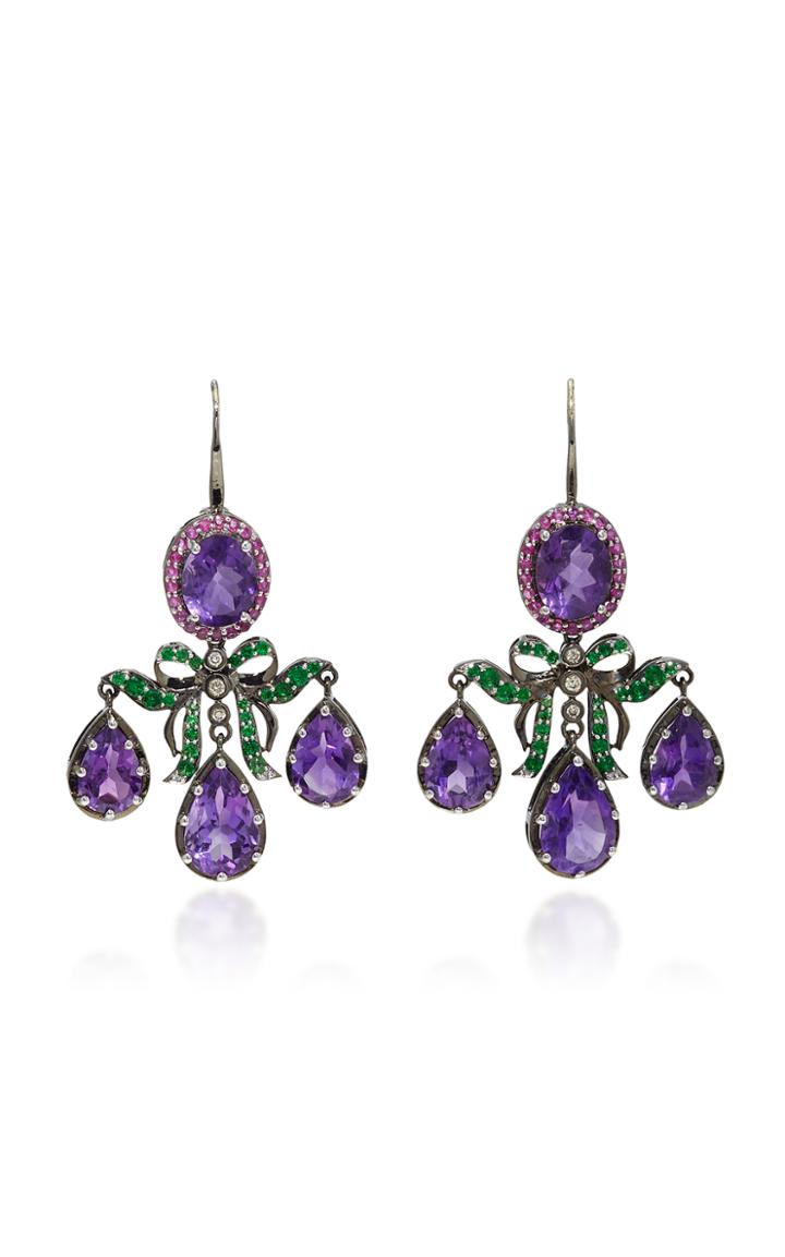 Holly Dyment Go Lightly Georgian Earrings With Amethyst