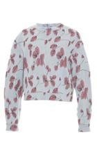 Luisa Beccaria Floral Embroidered Sweatshirt