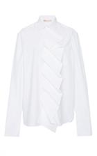 Summa Button-down Shirt With Detachable Ruffle