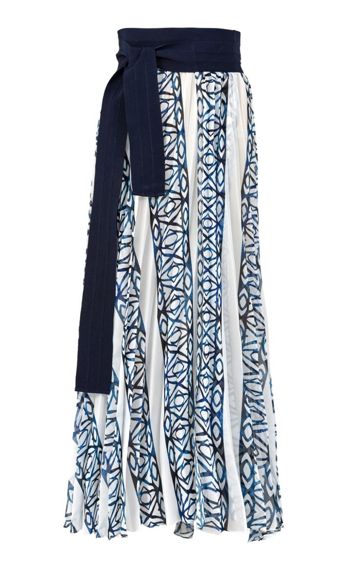 Moda Operandi Silvia Tcherassi Blanche Printed Cotton Skirt