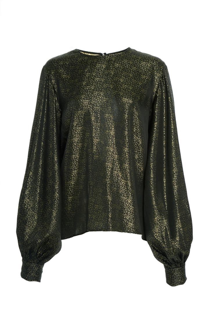 Nili Lotan Silk Satin Loretta Blouse