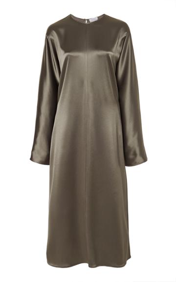 Deveaux Satin Shift Dress