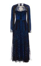 Temperley London Dusk Long Sleeve Silk Dress