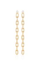Zoe Chicco 14k Large Square Oval Link Earrings With Prong Set Diamonds On Top