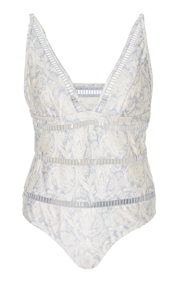 Zimmermann Helm Splice Plunge One-piece Swimsuit