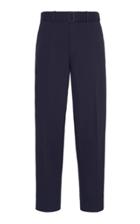 Ermenegildo Zegna Belted Cotton-blend Straight-leg Trousers