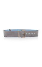 Givenchy Silver-tone Textured-leather Belt