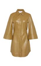 Ganni Leather Mini Dress Size: 34