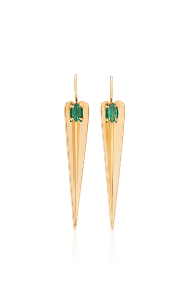 Elena Votsi Eros Drop Earring With Gemfields Emeralds