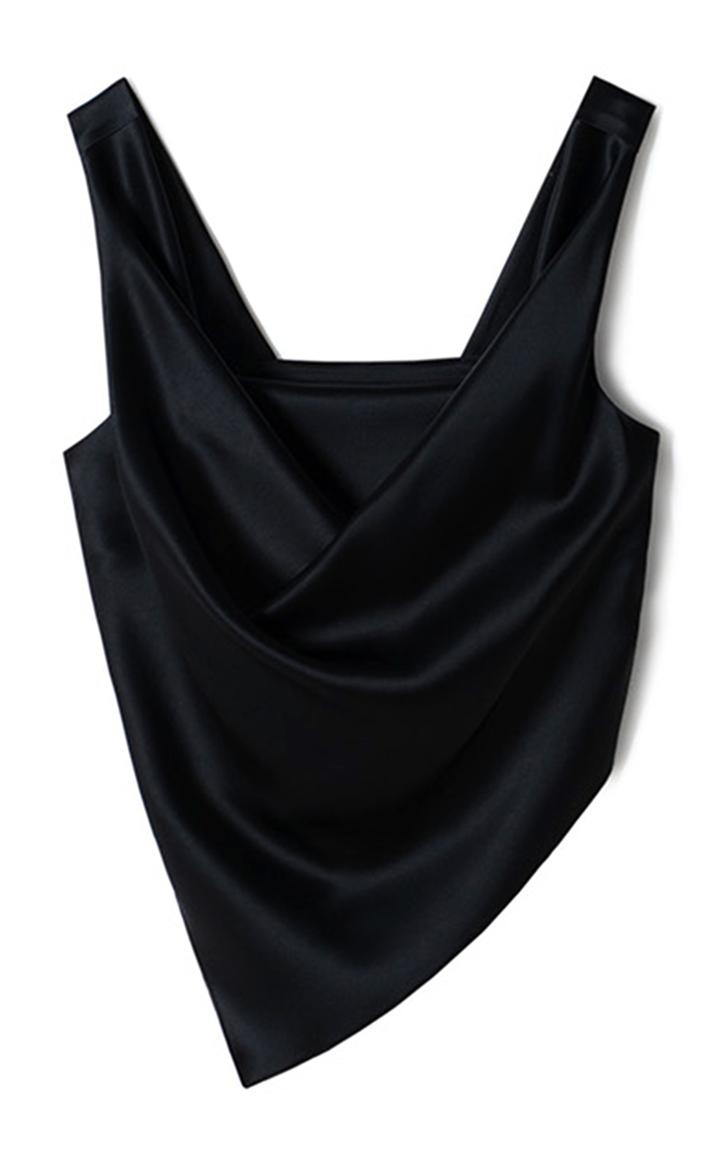 Moda Operandi Nanushka Petra Draped Satin Top
