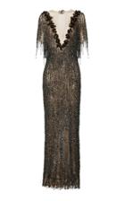 Maison Yeya Fifi Sequined Metallic Gown