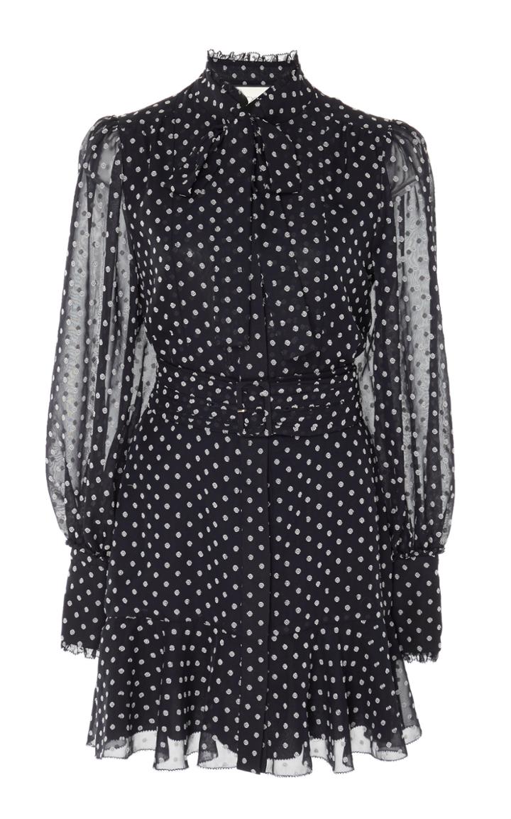 Alexis Ivette Ruffled Chiffon Mini Dress