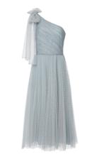Red Valentino One Shoulder Bow Dress