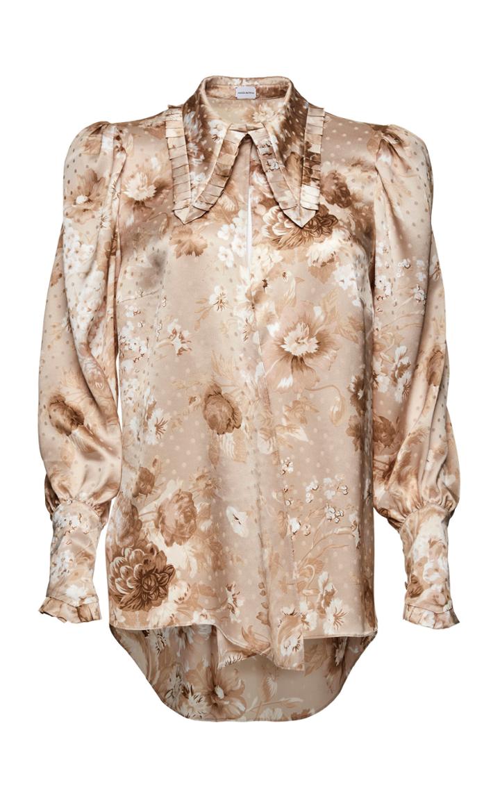 Magda Butrym Zurich Floral Satin Blouse