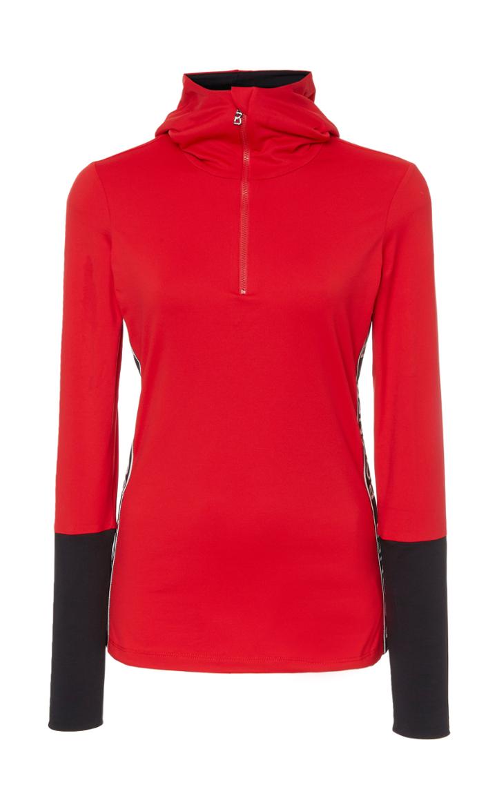 Bogner Sport Mya Logo Shell-trimmed Stretch-jersey Top Size: S