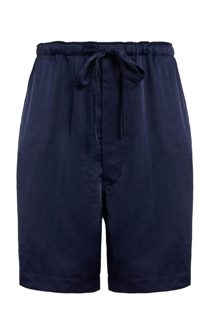 Chimala Double-satin Drawstring Shorts