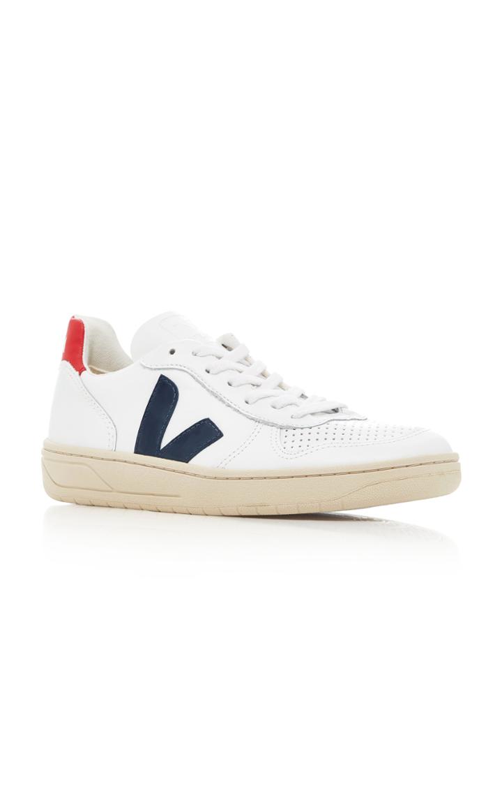 Veja V10 Extra White Nautico Pekin Pierre Leather Sneakers