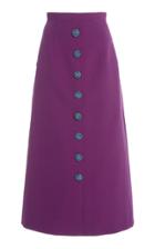 Andrew Gn Crystal-embellished Cady Midi Skirt