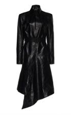 Olivier Theyskens Tailored Leather Dress Coat