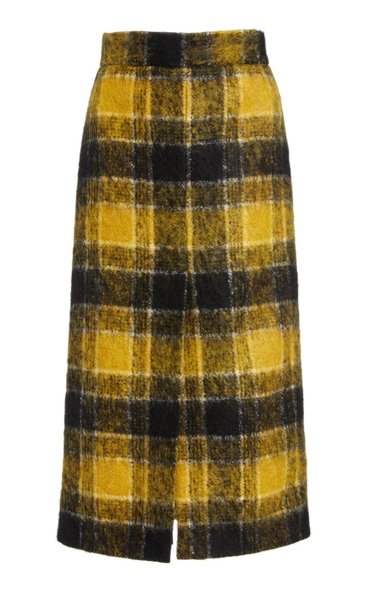 Moda Operandi Red Valentino Tartan Plaid Pencil Skirt