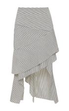 Jonathan Simkhai Italian Wool Stripe Carwash Skirt