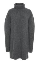 Sally Lapointe Ribbed Cashmere And Silk-blend Turtleneck Sweater Dress