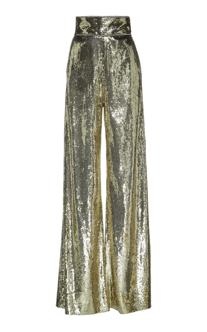 Dundas High Waist Sequin Embellished Pants