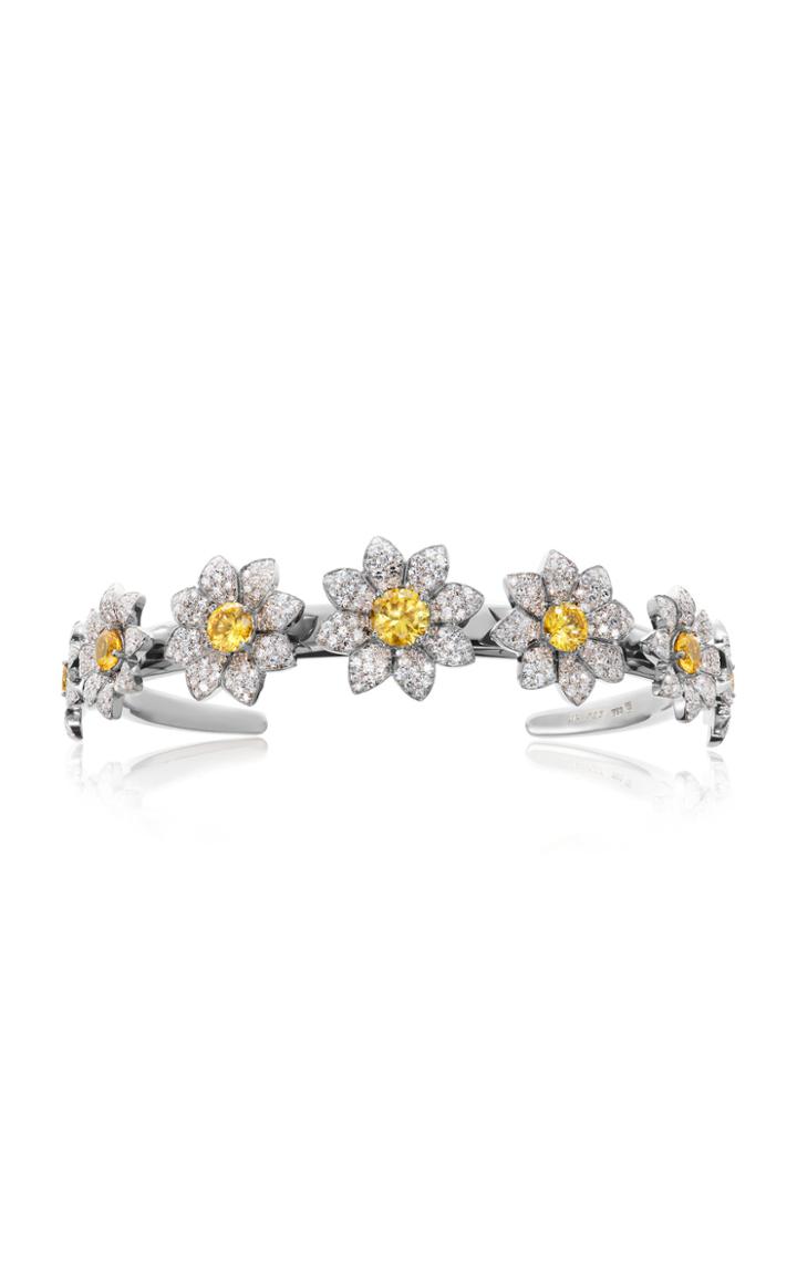 Moda Operandi Margaret Jewels One Of A Kind 18k White Gold Daisy Bracelet