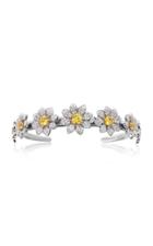 Moda Operandi Margaret Jewels One Of A Kind 18k White Gold Daisy Bracelet